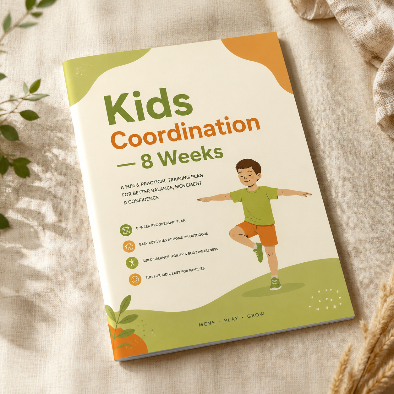 Kids Coordination 8-Week Plan (PDF)